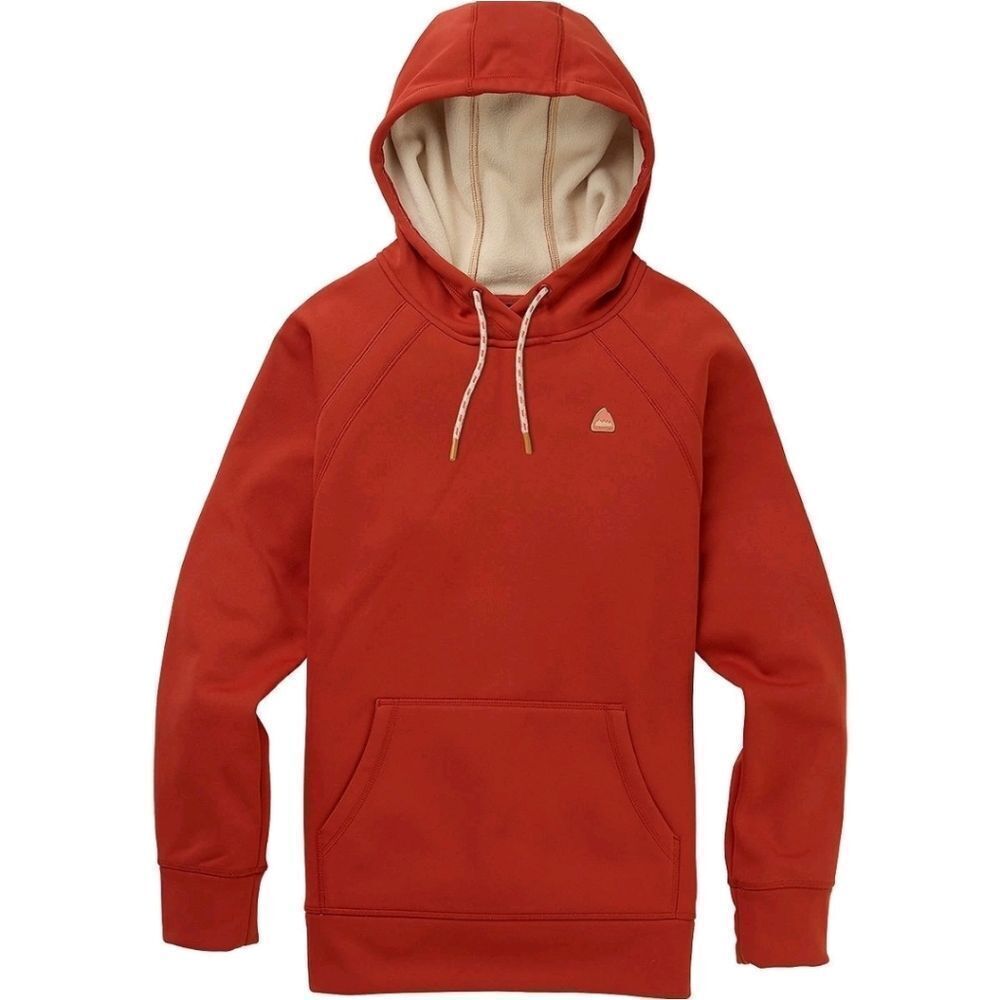 Burton Women's Crown Weatherproof Bonded Pullover Hoodie - Sz L  Deep Terracotta